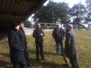 Risto Kask, Arthur Allas, Rainer Barjabin, Tarmo Antson jt Nõmme silla juures