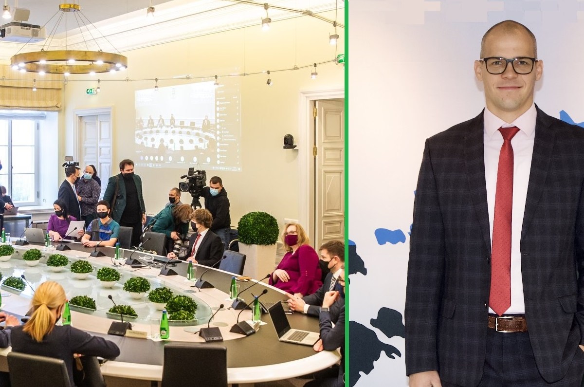 Risto Kask, Stenbocki maja, Vabariigi Valitsuse istung